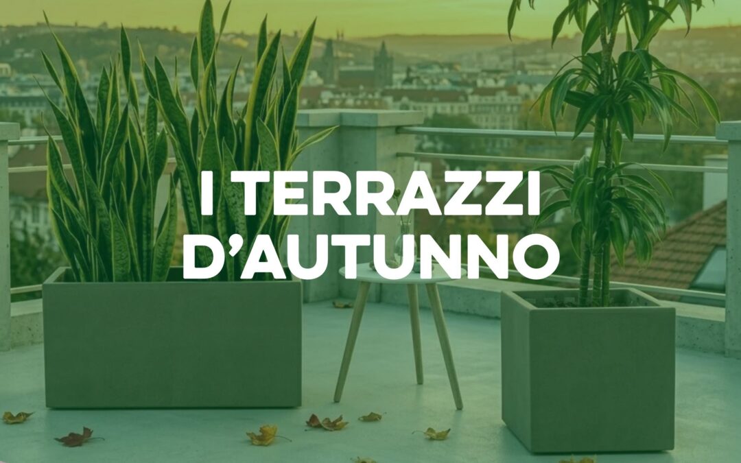 I terrazzi d’autunno tra colori, foglie e texture